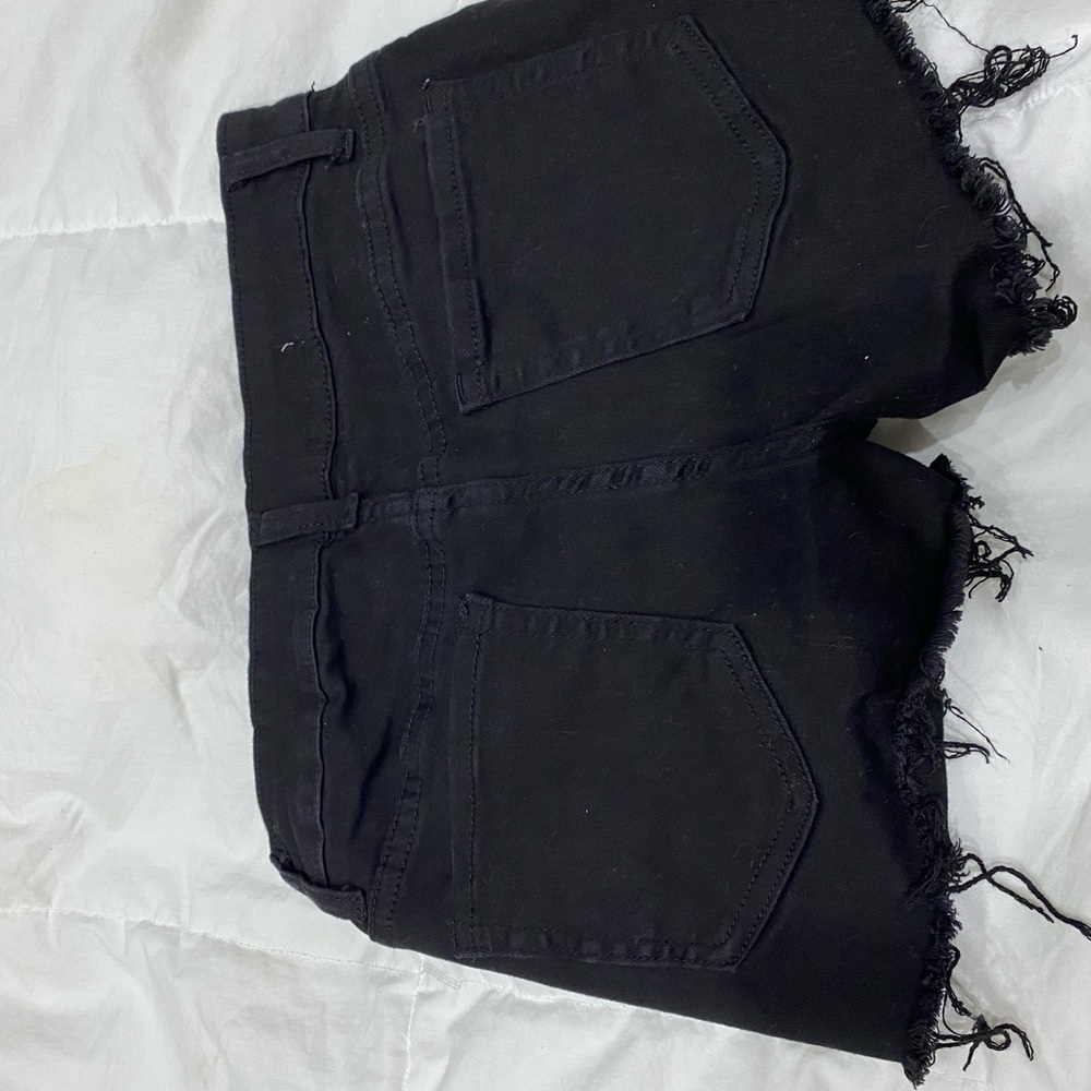 Junior Contraband Jean Shorts Black 5
